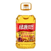 綠源井岡 壓榨花生食用植物調和油5L 物理壓榨 廠家直銷